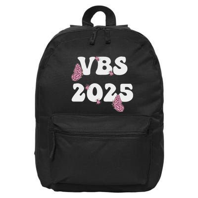 I Love Vbs 2025 Vacation Bible School Butterfly Vbs Team 16 in Basic Backpack