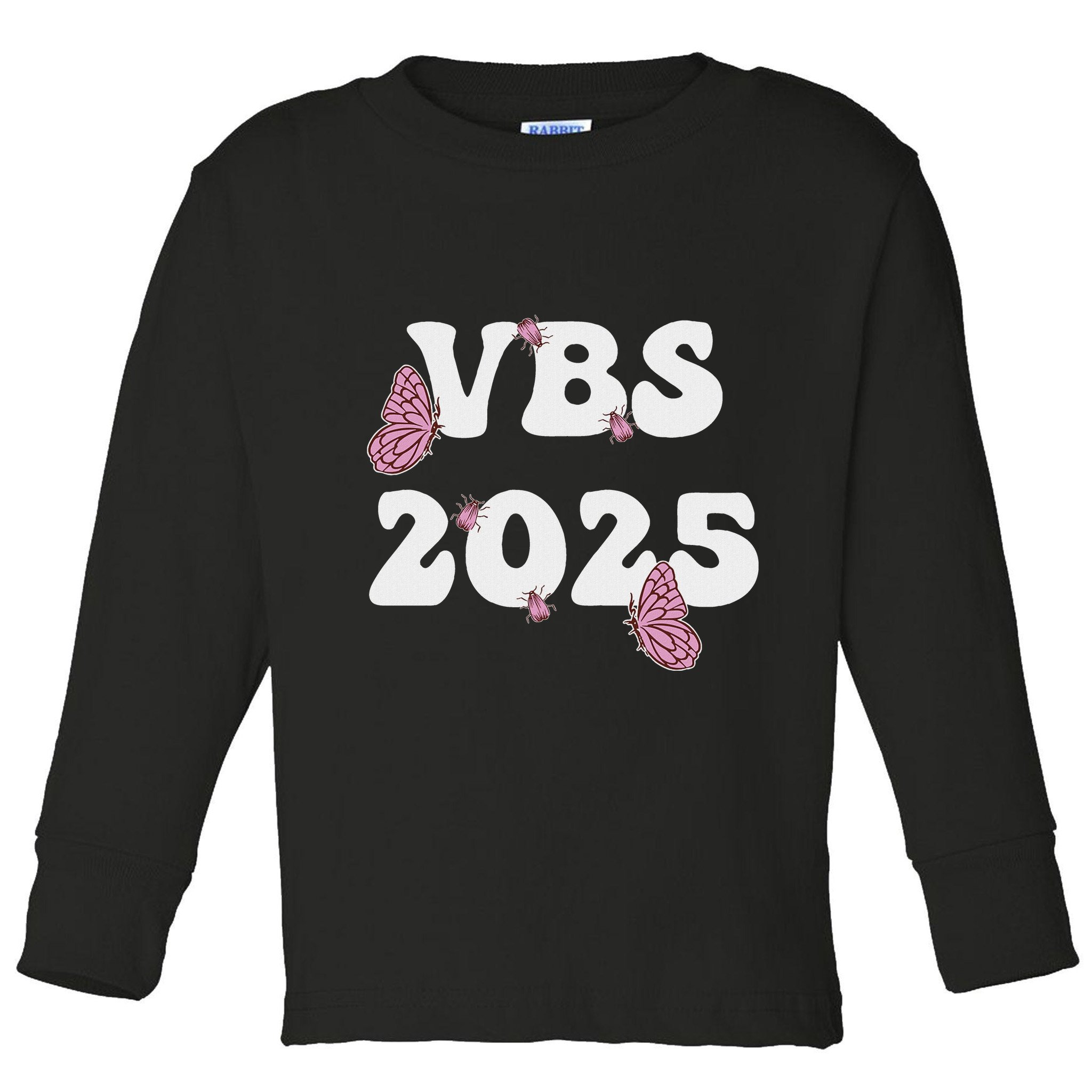I Love Vbs 2025 Vacation Bible School Butterfly Vbs Team Toddler Long Sleeve Shirt