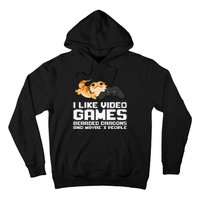 I Like Video Games Bearded Dragons And Maybe 3 People Hoodie