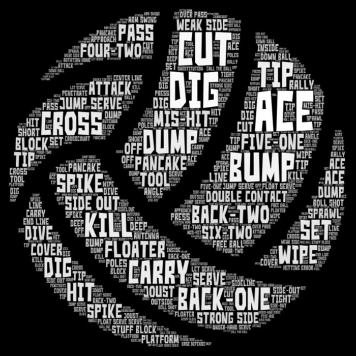 I Love Volleyball Beach Sports Players Word Art Design Gift Doggie Tank