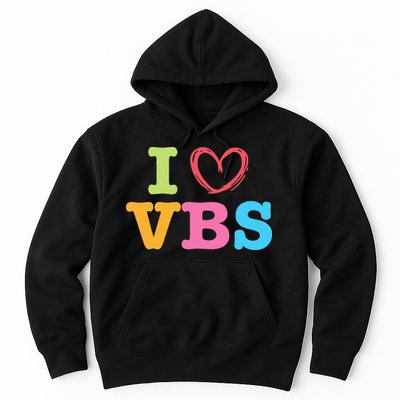 I Love Vbs I Heart Vacation Bible School Crew Bible Study Hoodie