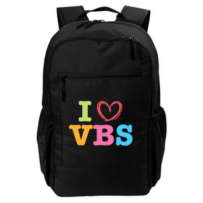 I Love Vbs I Heart Vacation Bible School Crew Bible Study Backpack