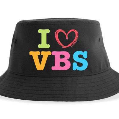 I Love Vbs I Heart Vacation Bible School Crew Bible Study Sustainable Bucket Hat