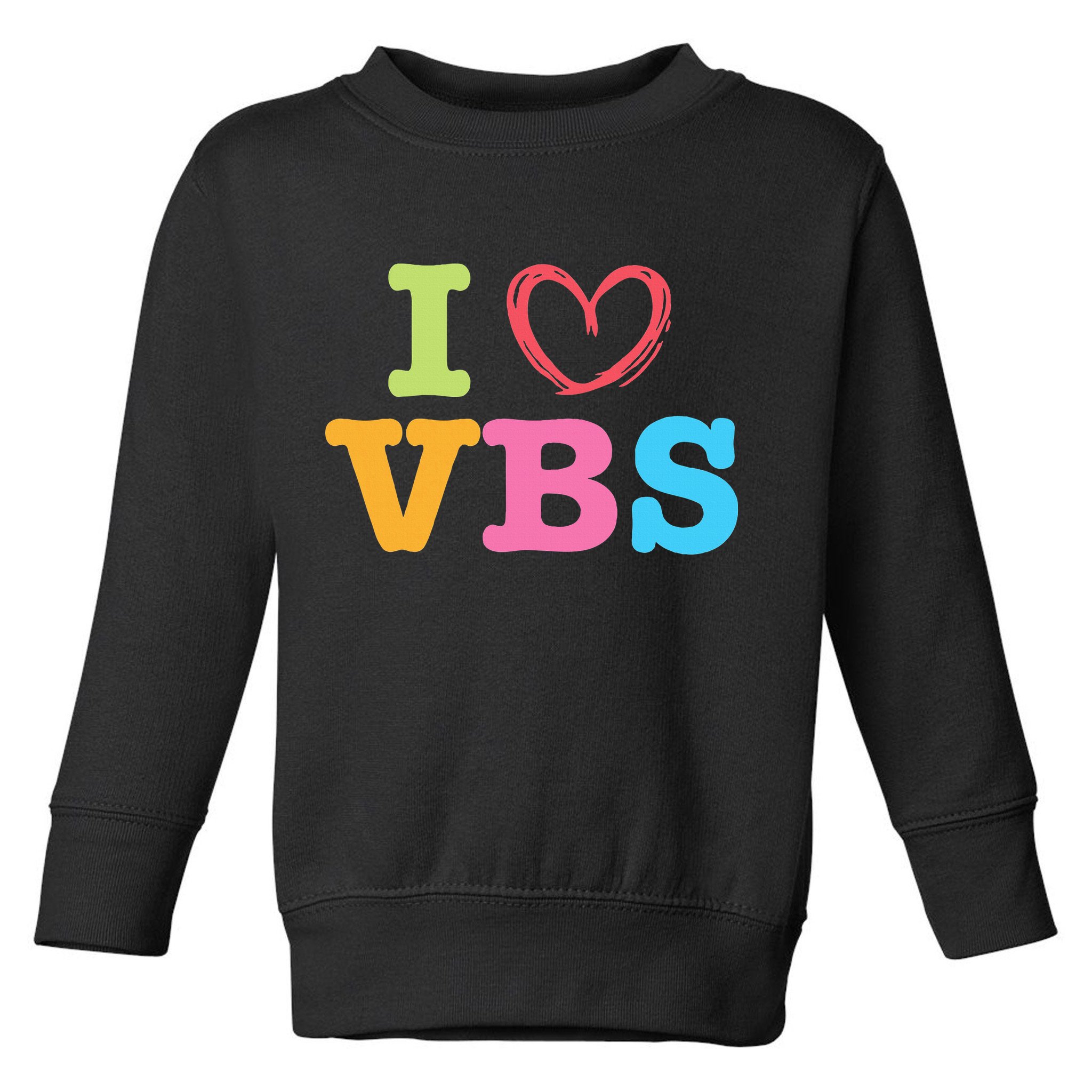 I Love Vbs I Heart Vacation Bible School Crew Bible Study Toddler Sweatshirt