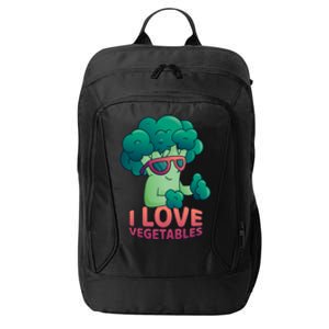 I Love Vegetables Healthy Vegetarian Protein From Plants Gift City Backpack