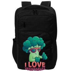 I Love Vegetables Healthy Vegetarian Protein From Plants Gift Impact Tech Backpack