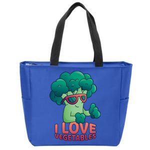 I Love Vegetables Healthy Vegetarian Protein From Plants Gift Zip Tote Bag