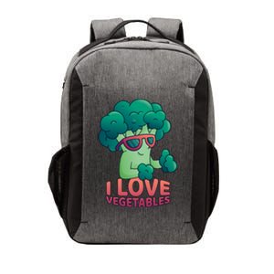 I Love Vegetables Healthy Vegetarian Protein From Plants Gift Vector Backpack