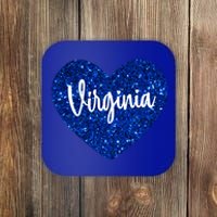 I Love Virginia Usa Heart Gift Coaster