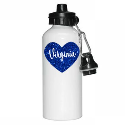 I Love Virginia Usa Heart Gift Aluminum Water Bottle