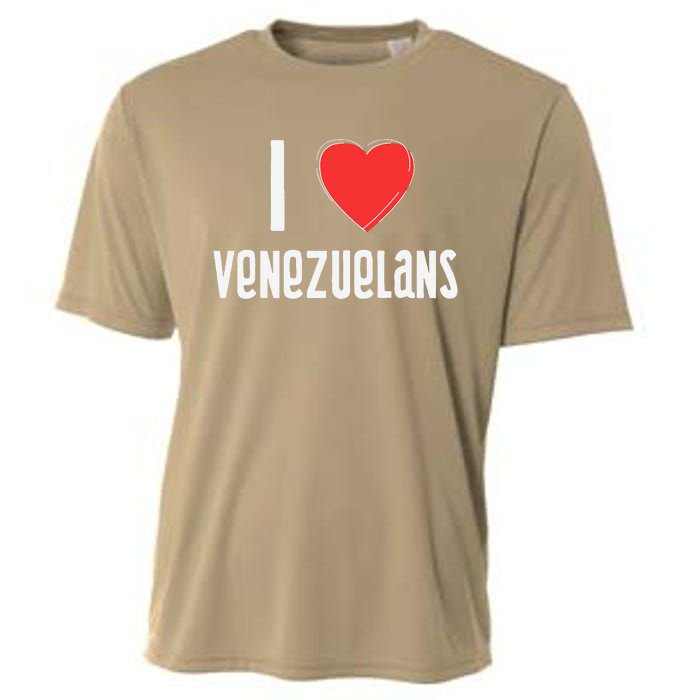 I Love Venezuelans Nationality Venezuela Cooling Performance Crew T-Shirt