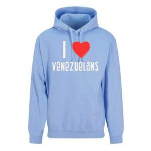 I Love Venezuelans Nationality Venezuela Unisex Surf Hoodie