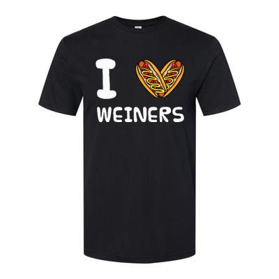 I Love Weiners Hotdogs Frankfurter Wiener Softstyle® CVC T-Shirt