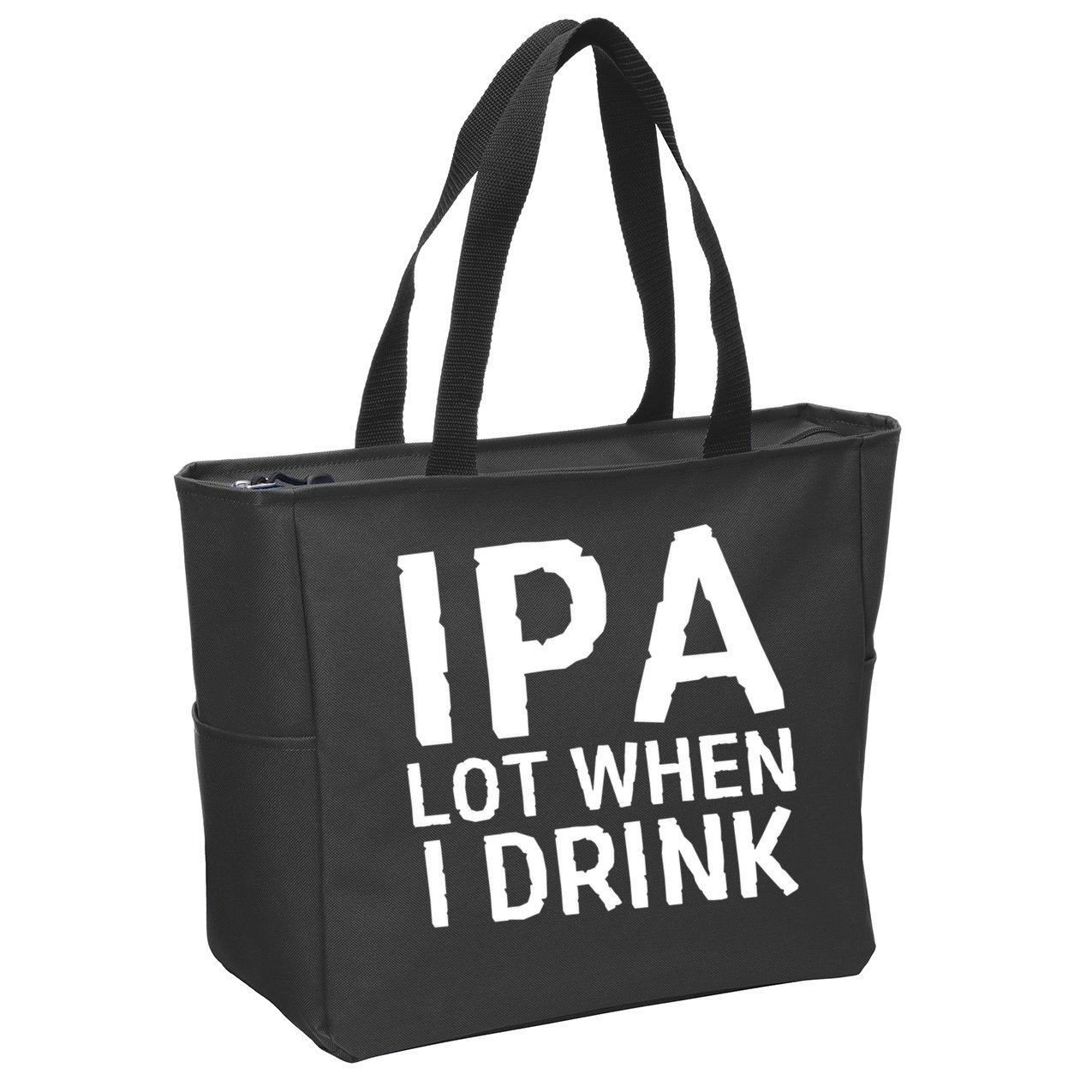 Ipa Lot When I Drink Zip Tote Bag