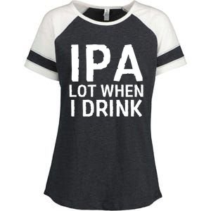 Ipa Lot When I Drink Enza Ladies Jersey Colorblock Tee