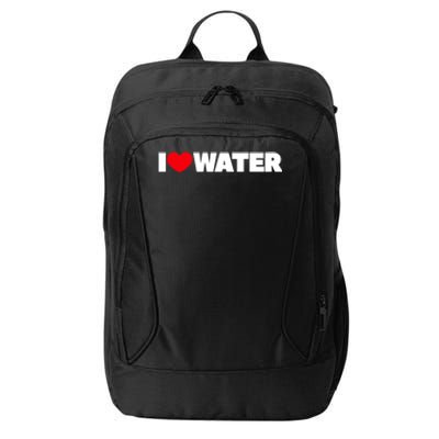 I Love Water Meaningful Gift City Backpack