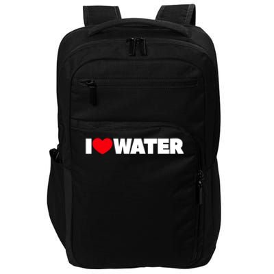 I Love Water Meaningful Gift Impact Tech Backpack