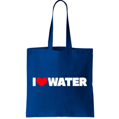 I Love Water Meaningful Gift Tote Bag