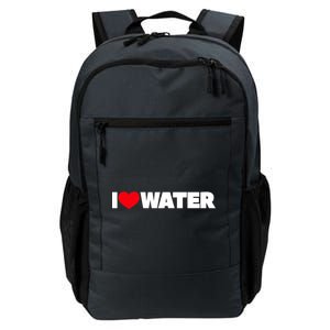 I Love Water Meaningful Gift Daily Commute Backpack