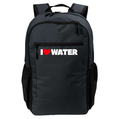 I Love Water Meaningful Gift Daily Commute Backpack