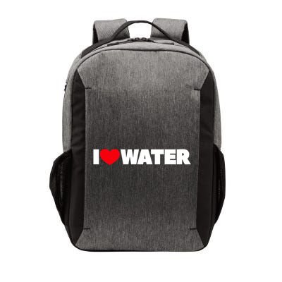 I Love Water Meaningful Gift Vector Backpack