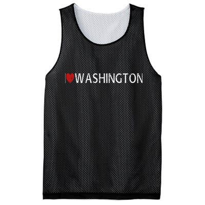 I Love Washington Mesh Reversible Basketball Jersey Tank