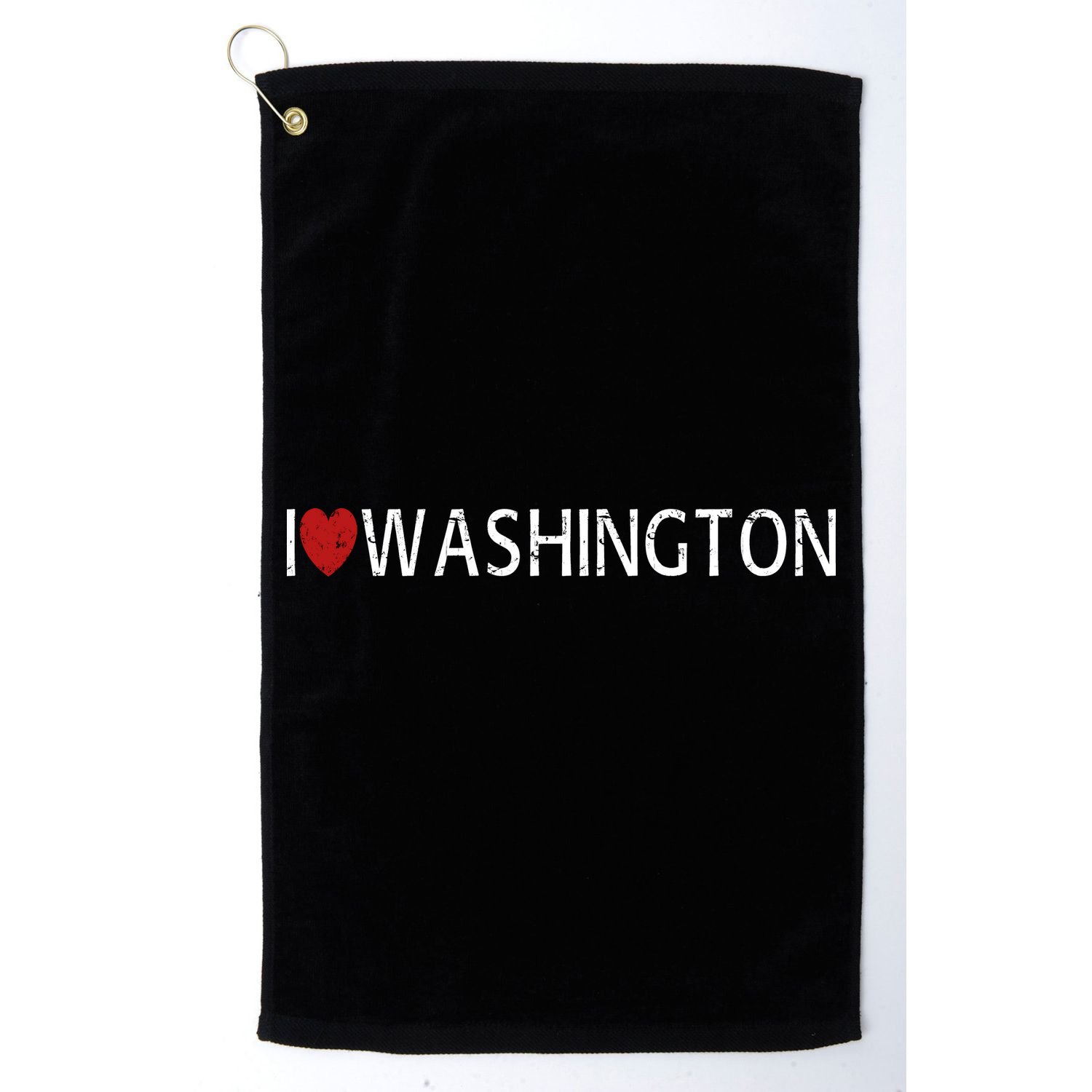 I Love Washington Golf Towel