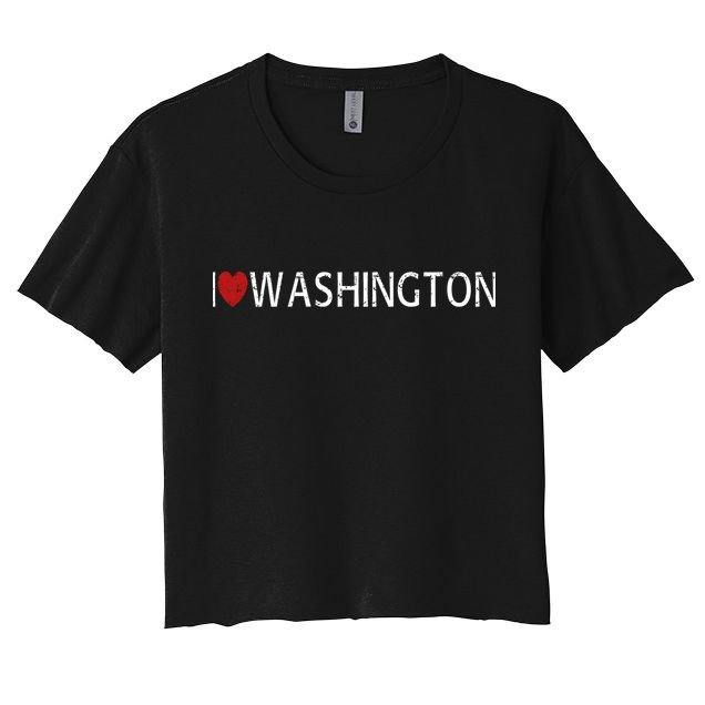 I Love Washington Crop Top