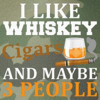 I Like Whiskey And Cigars And Maybe 3 People Legacy Tie Dye Trucker Hat