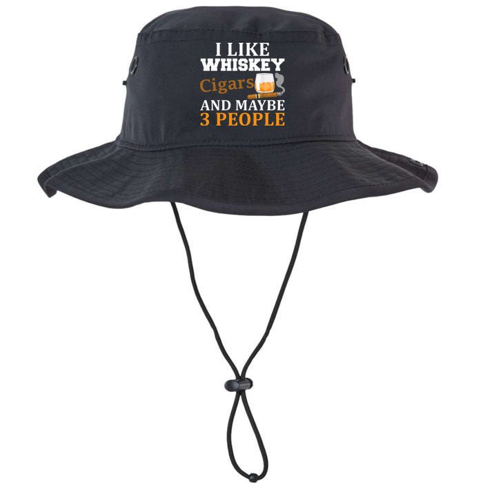 I Like Whiskey And Cigars And Maybe 3 People Bucket Hat