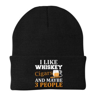 I Like Whiskey And Cigars And Maybe 3 People Beanie
