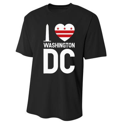 I Love Washington DC Performance Sprint T-Shirt