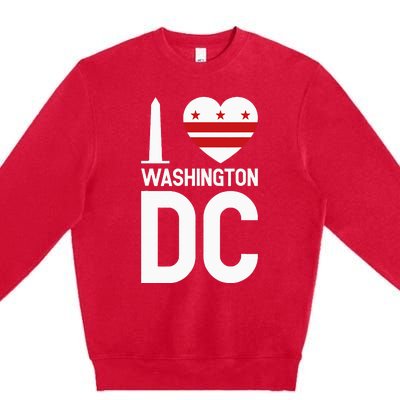 I Love Washington DC Premium Crewneck Sweatshirt