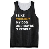 I Like Whiskey My Dog And Maybe 3 People Dog Mesh Reversible Basketball Jersey Tank