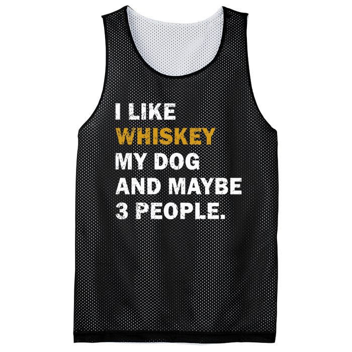 I Like Whiskey My Dog And Maybe 3 People Dog Mesh Reversible Basketball Jersey Tank