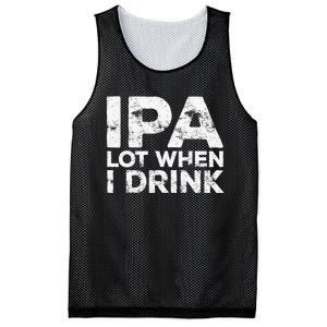 Ipa Lot When I Drink Beer Lover Mesh Reversible Basketball Jersey Tank