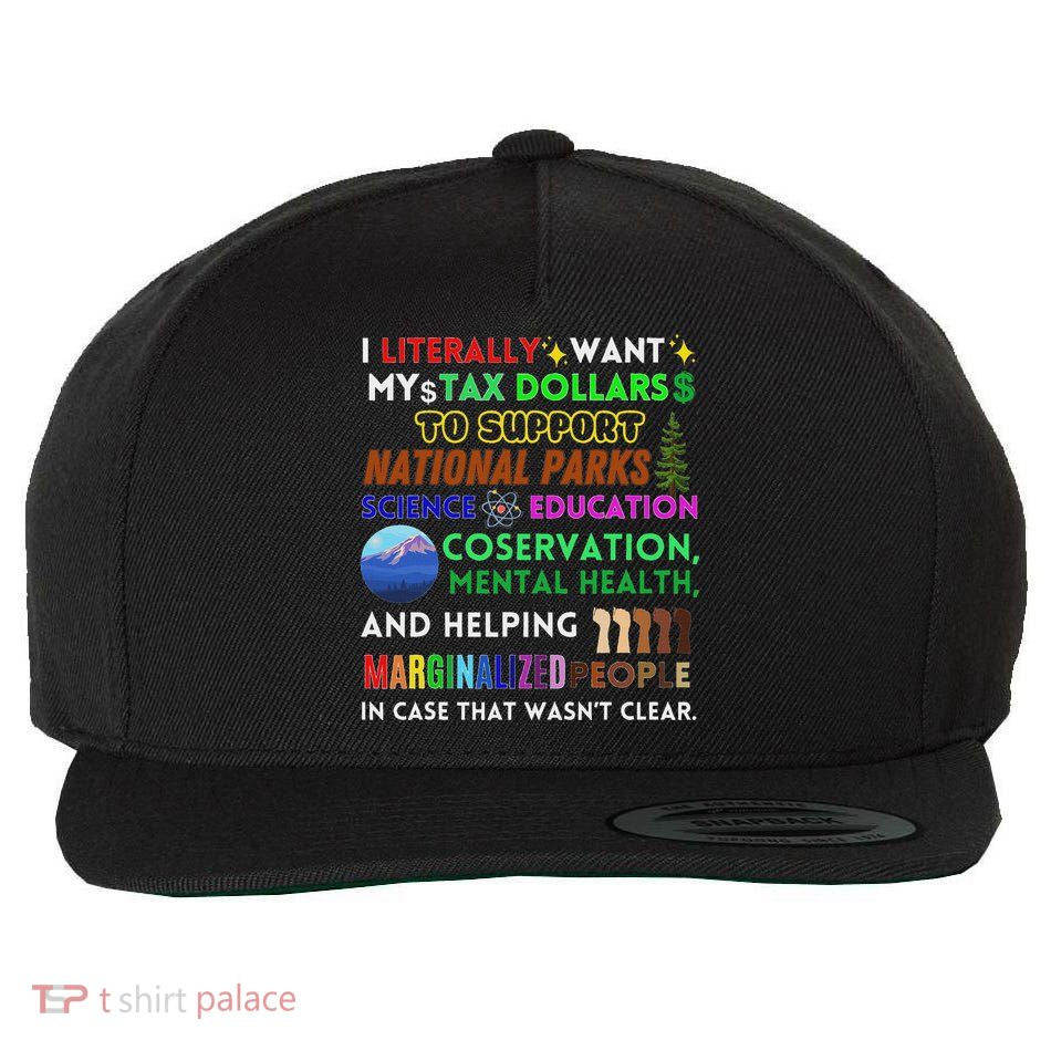 I Literally Want My Tax Dollars To Support National Parks Wool Snapback Cap