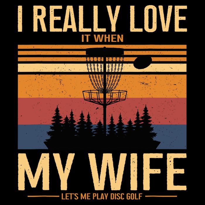 I Love When My Wife Lets Me Play Disc Golf Frisbee Golfing Visor