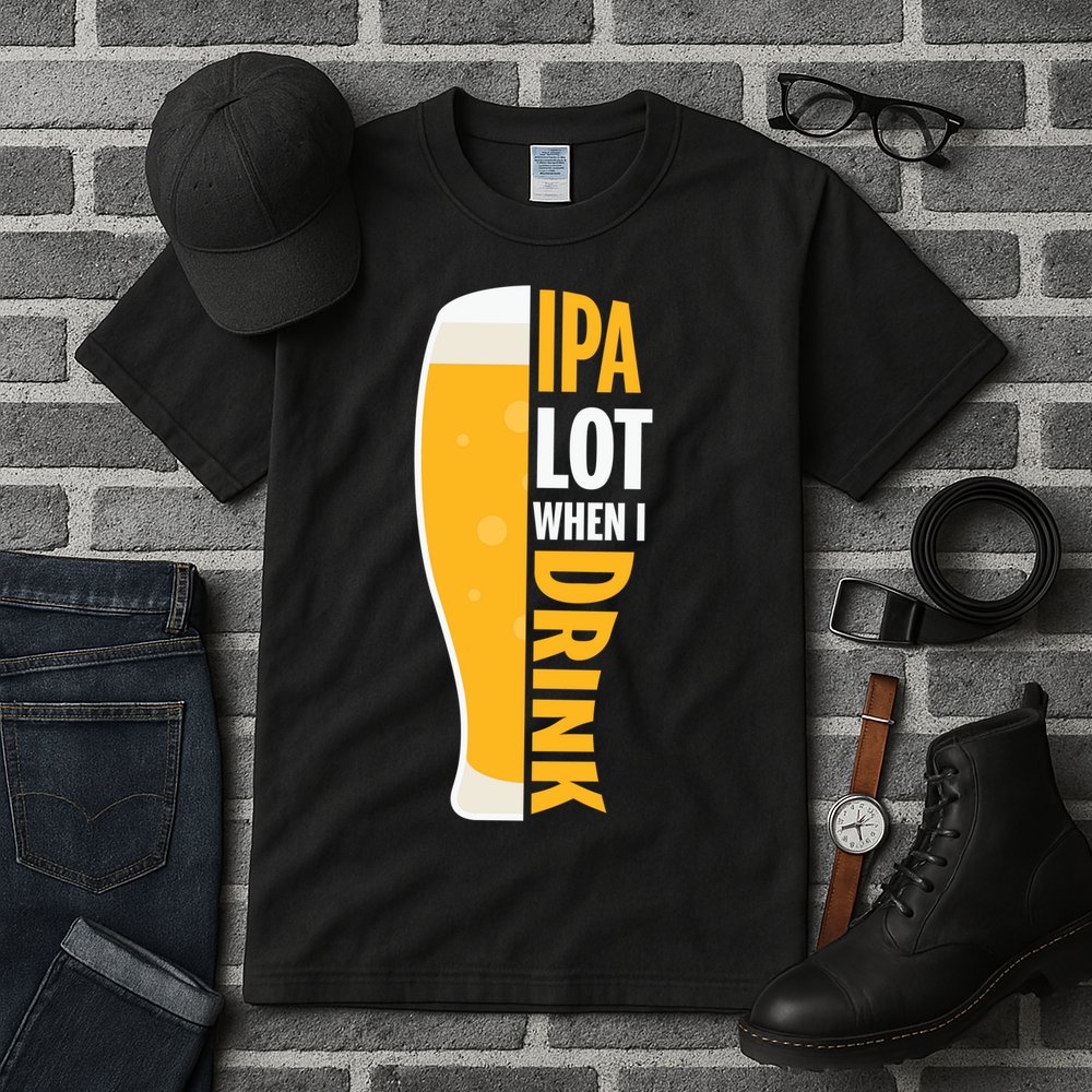 IPA Lot When I Drink Beer Lover Drinking Team Beer Gift Tall T-Shirt