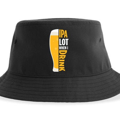 IPA Lot When I Drink Beer Lover Drinking Team Beer Gift Sustainable Bucket Hat