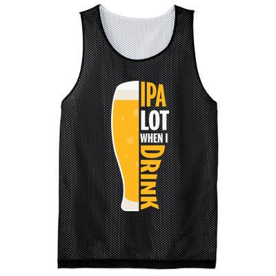 IPA Lot When I Drink Beer Lover Drinking Team Beer Gift Mesh Reversible Basketball Jersey Tank