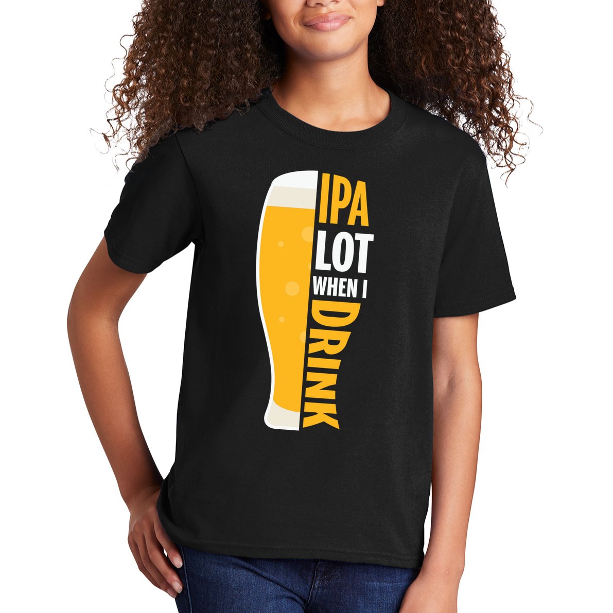 IPA Lot When I Drink Beer Lover Drinking Team Beer Gift Kids T-Shirt