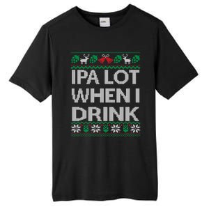 Ipa Lot When I Ugly Christmas Craft Beer Er Gift Tall Fusion ChromaSoft Performance T-Shirt