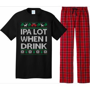 Ipa Lot When I Ugly Christmas Craft Beer Er Gift Pajama Set