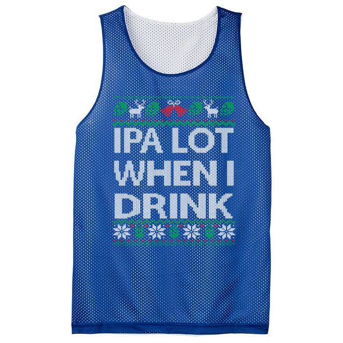 Ipa Lot When I Ugly Christmas Craft Beer Er Gift Mesh Reversible Basketball Jersey Tank