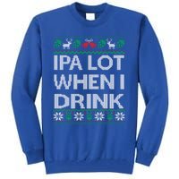 Ipa Lot When I Ugly Christmas Craft Beer Er Gift Tall Sweatshirt