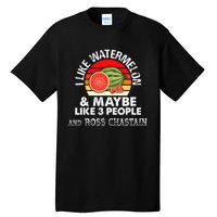 I Like Watermelon And Maybe Like 3 People Vintage Retro Tall T-Shirt