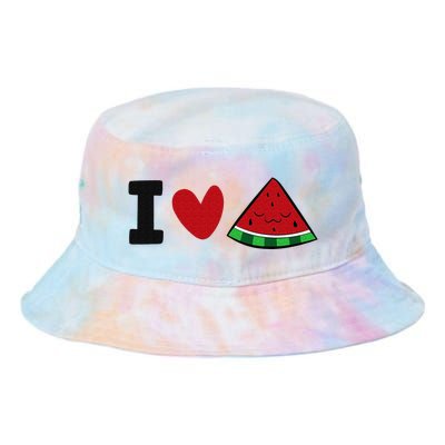 I Love Watermelon Summer Fruit Watermelon Tie Dye Newport Bucket Hat