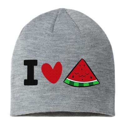 I Love Watermelon Summer Fruit Watermelon Sustainable Beanie