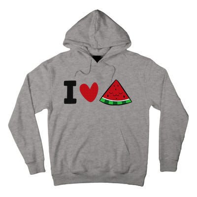 I Love Watermelon Summer Fruit Watermelon Tall Hoodie